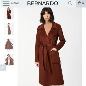 Brand new brown/copper wool wrap coat